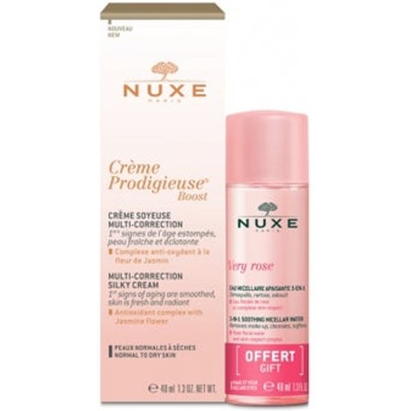 Nuxe CrèMe Prodigieuse Boost Crema Sedosa 40Ml + Very Rose Agua Micelar 40Ml-image