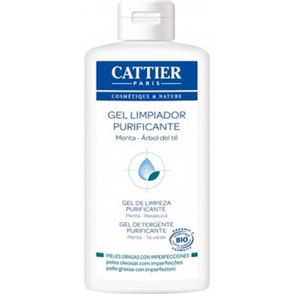 Cattier Gel Limpiador Purificante Menta Arbol De Té Bio 200Ml-image