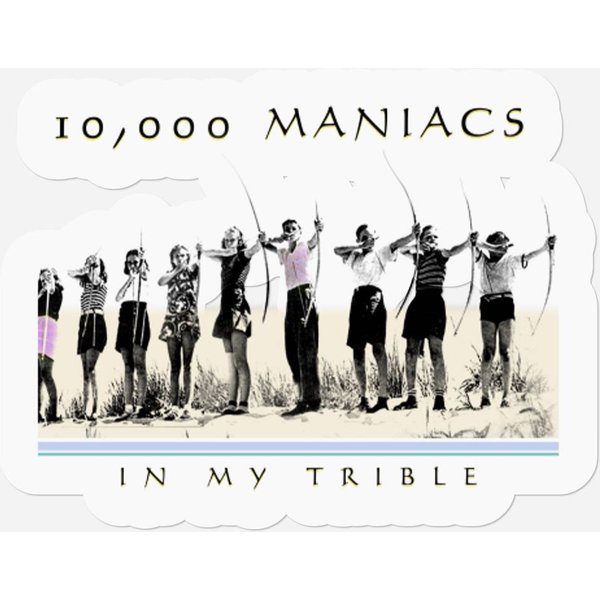 Vintage 1990S 10,000 Maniacs In My Tribe Band Stickers-image