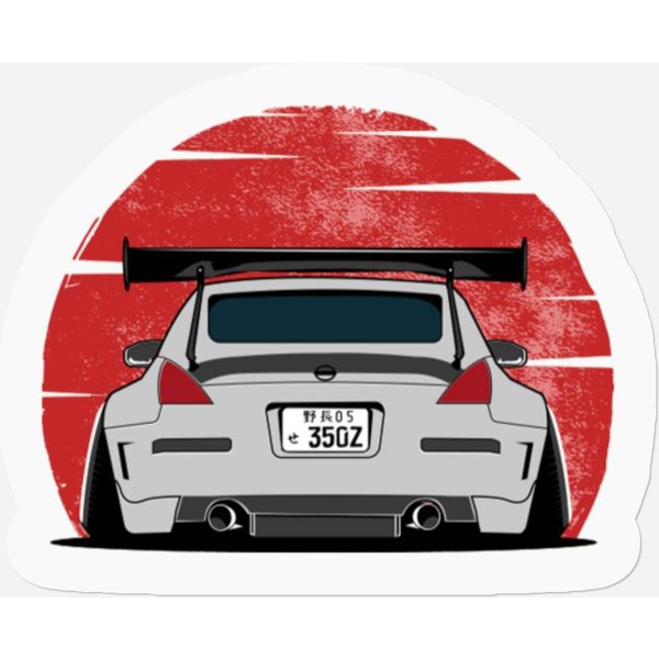 Vintage Jdm 350-Z - 350Z Car - Stickers-image