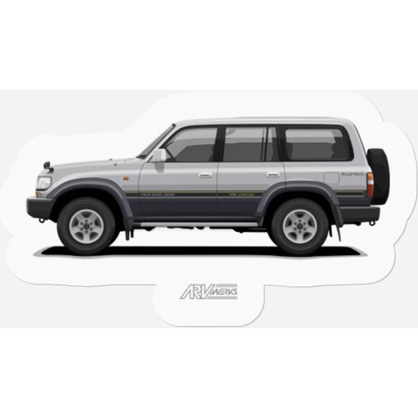 Toyota Land Cruiser 80 Vx Limited Silver-Grey - Land Cruiser - Stickers-image