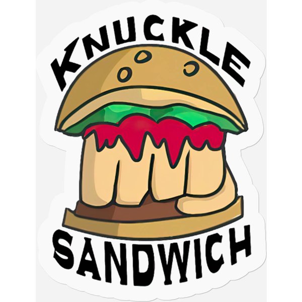 Knuckle Sandwich Stickers-image