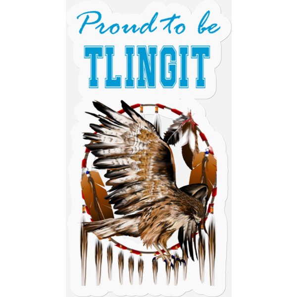 Native American Tlingit Eagle Spirit - Proud To Be Tlingit Eagle Spirit - Stickers-image