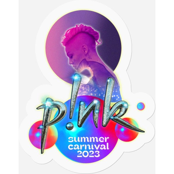 Pink Summer Unisex Stickers, P!Nk Stickers, Summer Carnival Tour Stickers-image