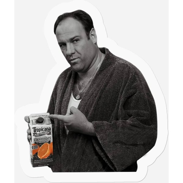 The Sopranos Stickers Tony Soprano Some Pulp Stickers-image