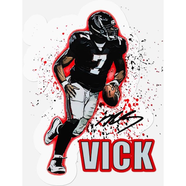 Michael Vick Classic Stickers Falcons Football Stickers-image