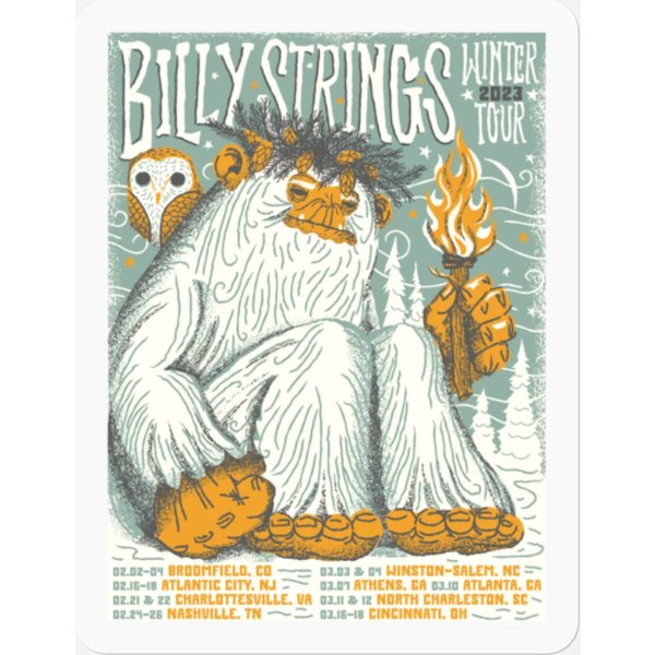 Billy Strings 2023 Stickers-image