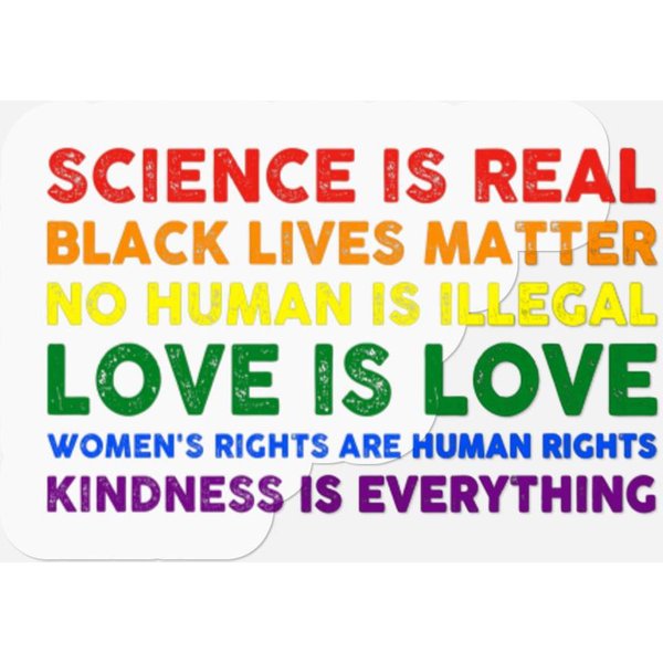 Science Is Real, Love Is Love - Human Rights Stickers-image