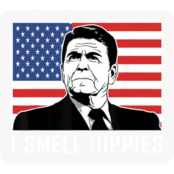 I Smell Hippies Ronald Reagan Gift Stickers-image
