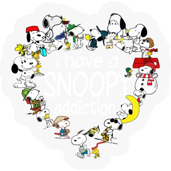 I Have A Snoopy Addiction Stickers-image