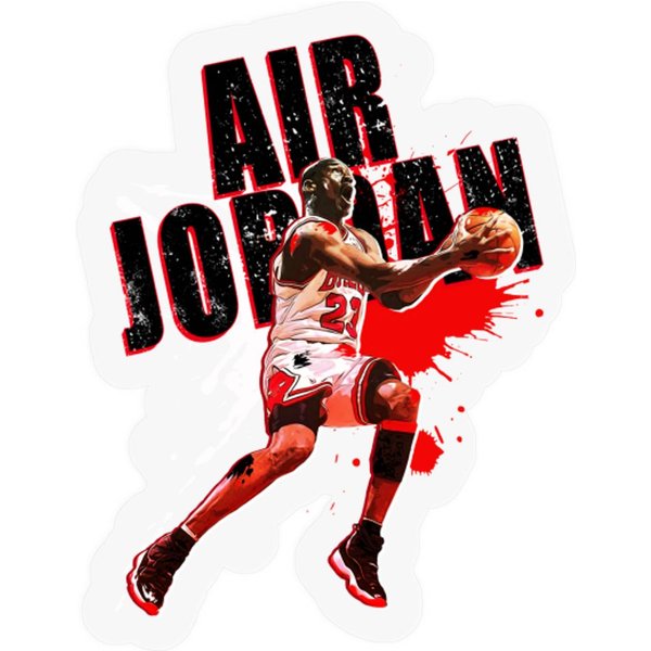 Mj Reverse Paint - Michael Jordan - Stickers-image
