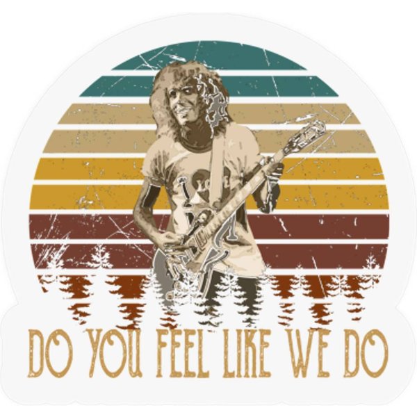 Peter Frampton Singer Playing Guitar Quo Stickers Stickers-image
