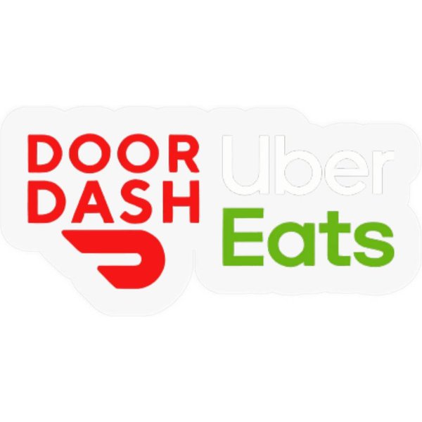 Doordash, Uber Eats Cotton Stickers Stickers-image