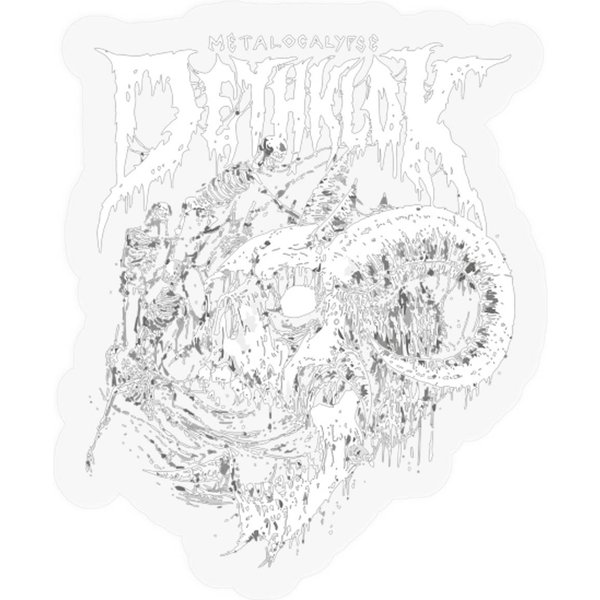 Dethklok Metalocalypse Death Metal Band New Gildan Stickers-image