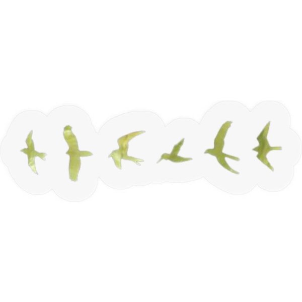 The Prs-Guitars Green Birds Stickers-image