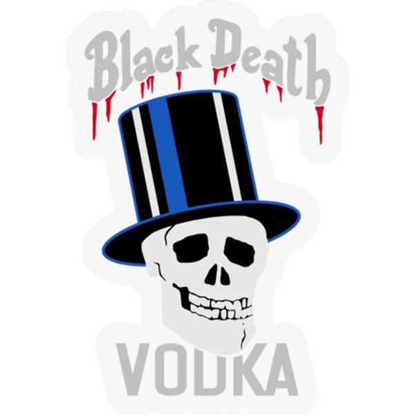 Black Death Vodka (Color) - Black Death - Stickers-image