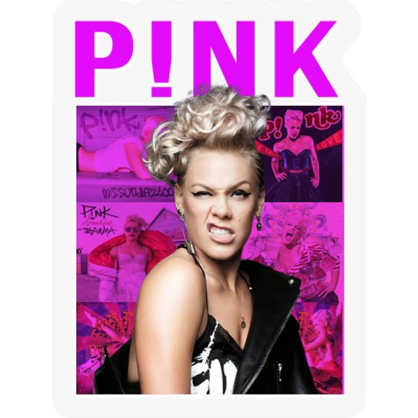 P!Nk Stickers - Fun Accessories For Fans-image