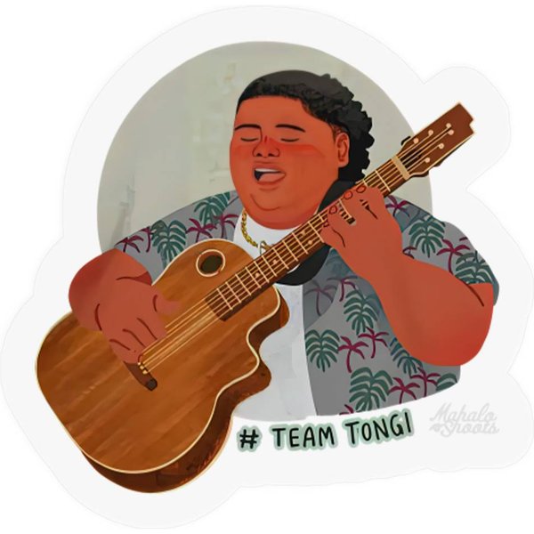 Team Tongi Stickers, Iam Tongi Red Stickers, Kahuku Hawaii Stickers-image