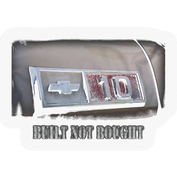 Hotrod C10 Built Not Bought Vintage 1970'S Truck Stickers-image