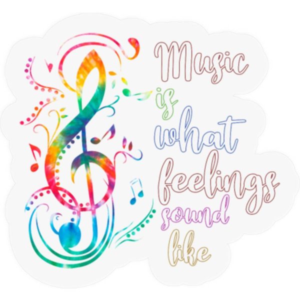 Music Is What Feelings Sound Like Stickers-image
