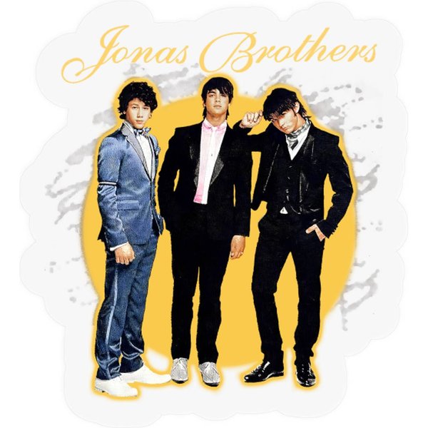 Vintage Jonas Brothers Stickers, Jonas Five Albums One Night Tour Stickers-image