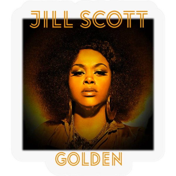 Jill Scott Vintage Golden Stickers, Fan Gift-image
