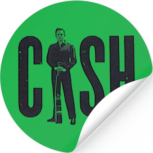 Johnny Cash Standing Cash Stickers-image