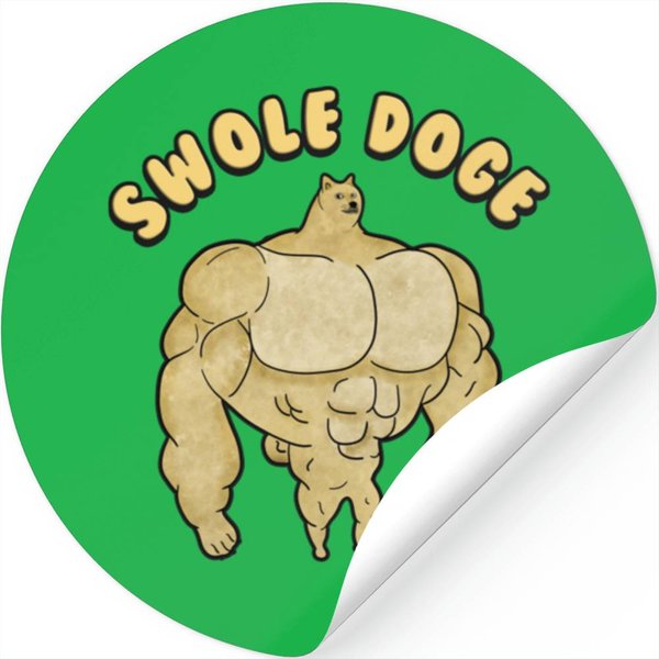 Swole Doge Meme - Swole Doge Meme - Stickers-image