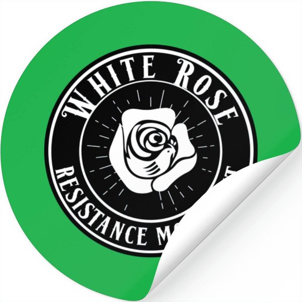 The White Rose (Ww2 Resistance Symbol) - White Rose - Stickers-image