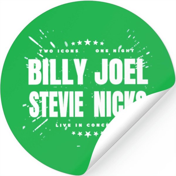 Billy Joel Stevie Nicks Stickers, Billy Joel Concert Stickers, Stevie Nicks Tour Stickers-image