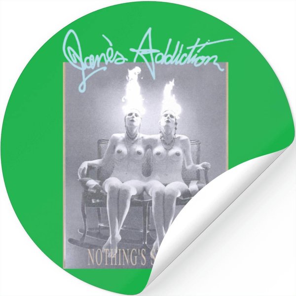 Vintage 90S Janes Addiction Nothing's Shocking Giant Stickers-image