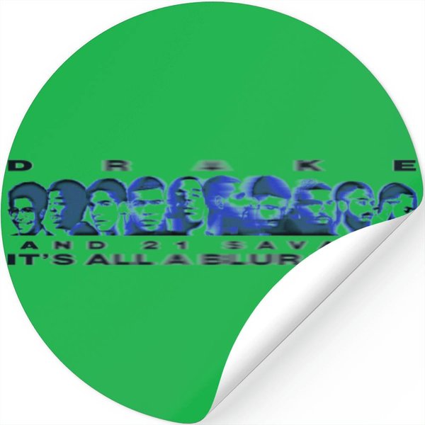 D.R.A.K.E It's All A Blur Tour Stickers | 21 Savage Stickers | It's All A Blur Tour 2023 Merch-image