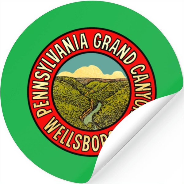 Pennsylvania Grand Canyon Wellsboro Vintage Travel Decal Stickers-image