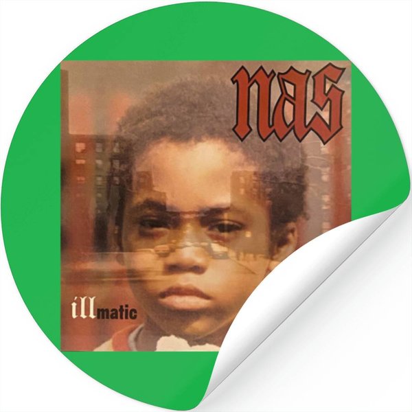 Nas Illmatic Album Cover Stickers | Nas Illmatic Fan Stickers-image