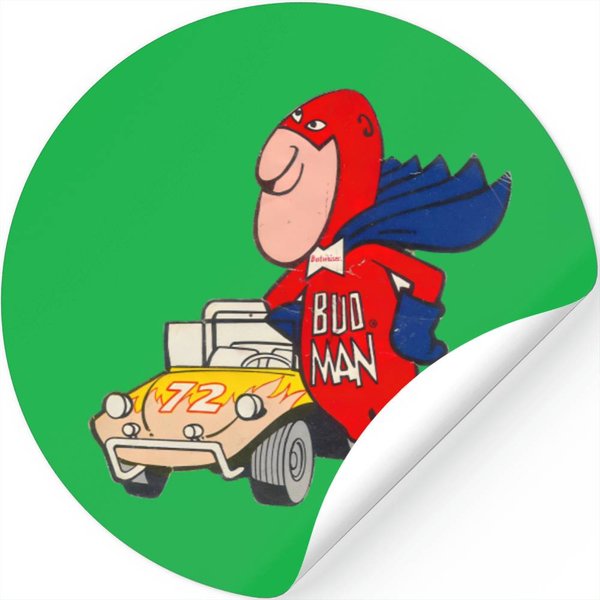 Bud Man Beer Duune Buuggy Stickers Stickers-image