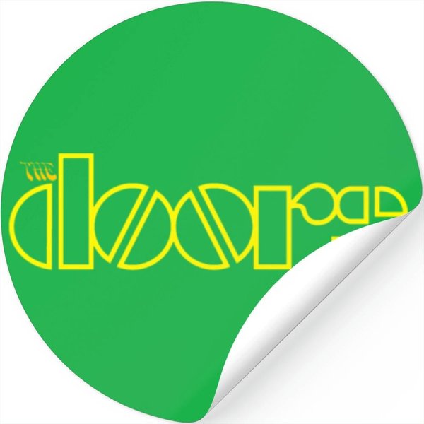 High Quality The Doors Logo Yellow Stickers-image