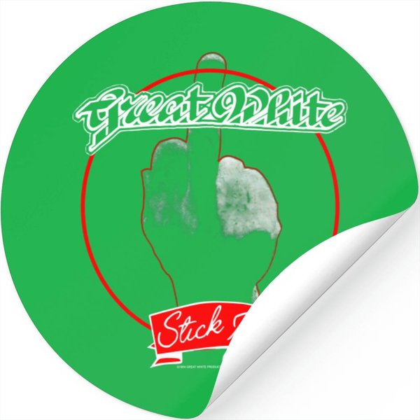 Vintage 1984 Great White Stick It Tour Stickers-image