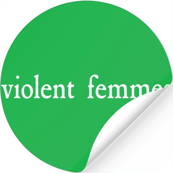 Violent Femmes Stickers: White Vintage Logo-image