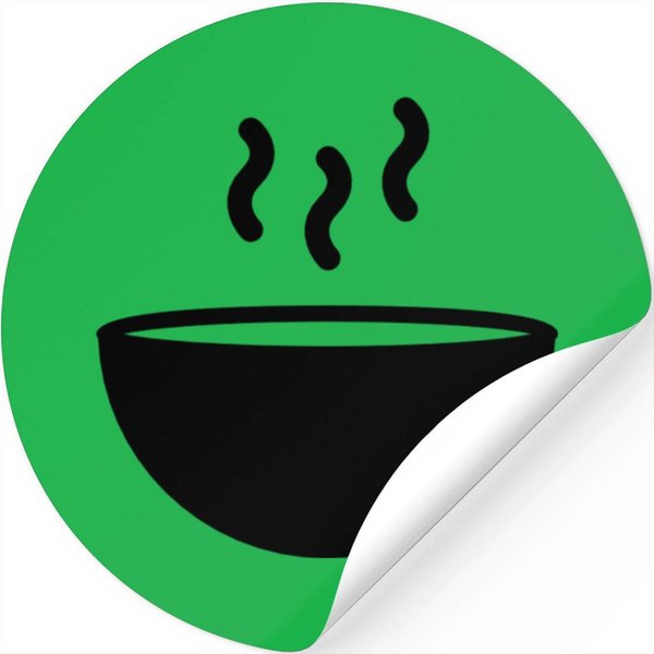 Hot Soup Bowl Stickers-image