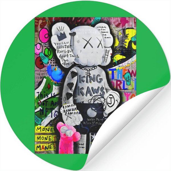 Kaws Sticker Collection For Hypebeast Fashion-image