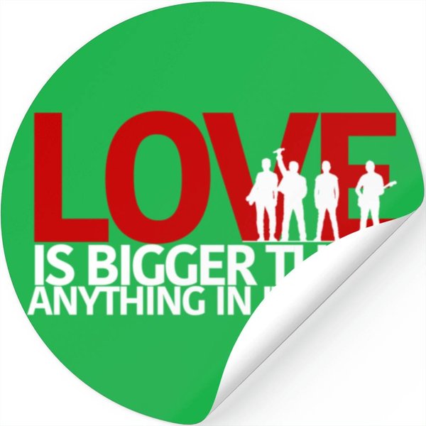 U2 Love Is Bigger Than Anything In Its Way Stickers-image