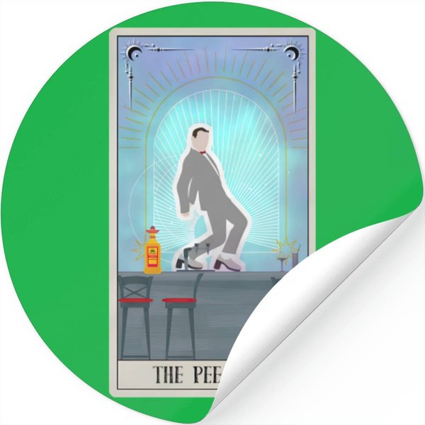 The Pee-Wee Tarot Card Stickers | Pee Wee Herman Stickers-image