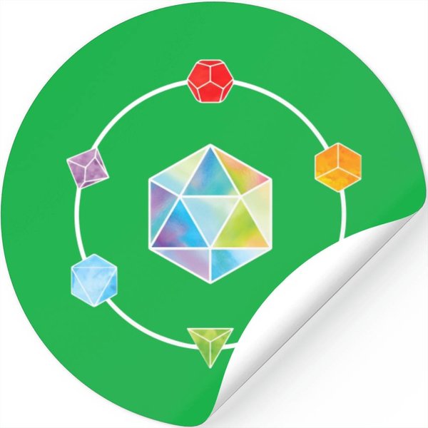 Dnd Dice Circle - Dnd - Stickers-image