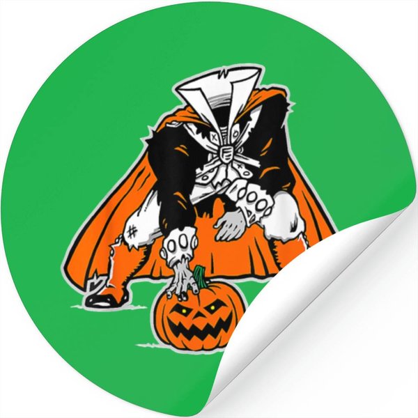 Headless Horseman Patriots Logo Halloween Stickers-image