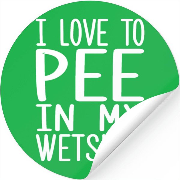 I Love To Pee In My Wetsuit Funny Diver Stickers-image