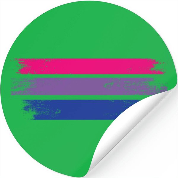 Bisexuality Flag Stickers Lgbt Bi Pride-image