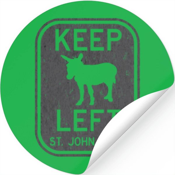 Keep Left St John Usvi Donkey Distressed-image