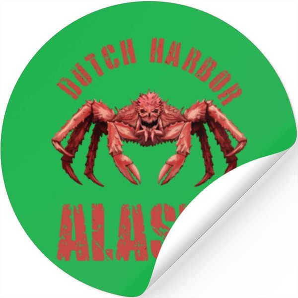 Dutch Harbor Alaska King Crab Fishermen Skull Souv-image