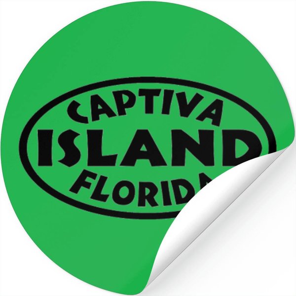 Captiva Island Florida Black Stickers-image