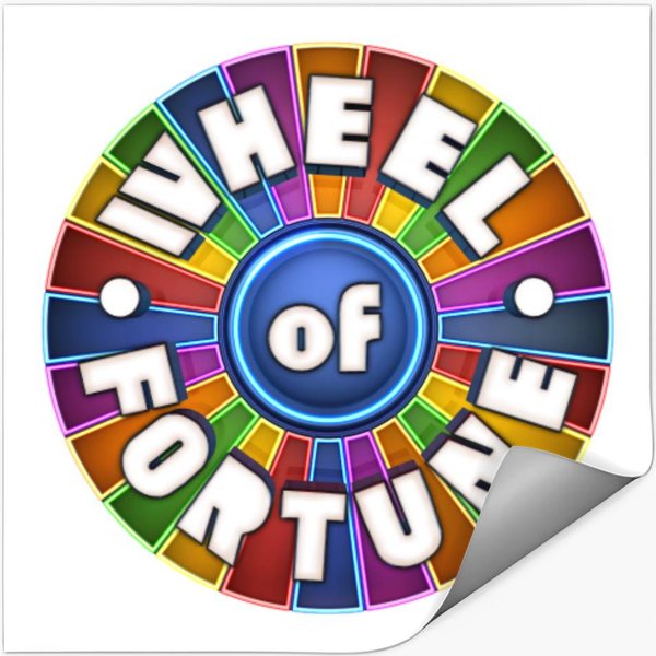 Wheel Of Fortune Logo Stickers Stickers-image